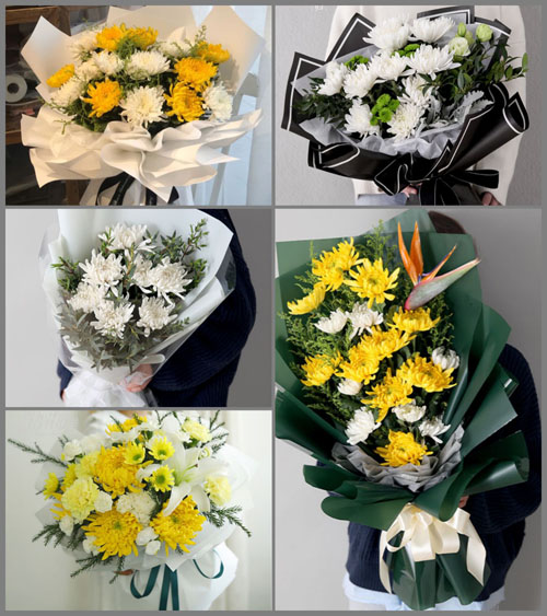 贵州毕节市黔西县莲城街道双桥社区白事花束代送